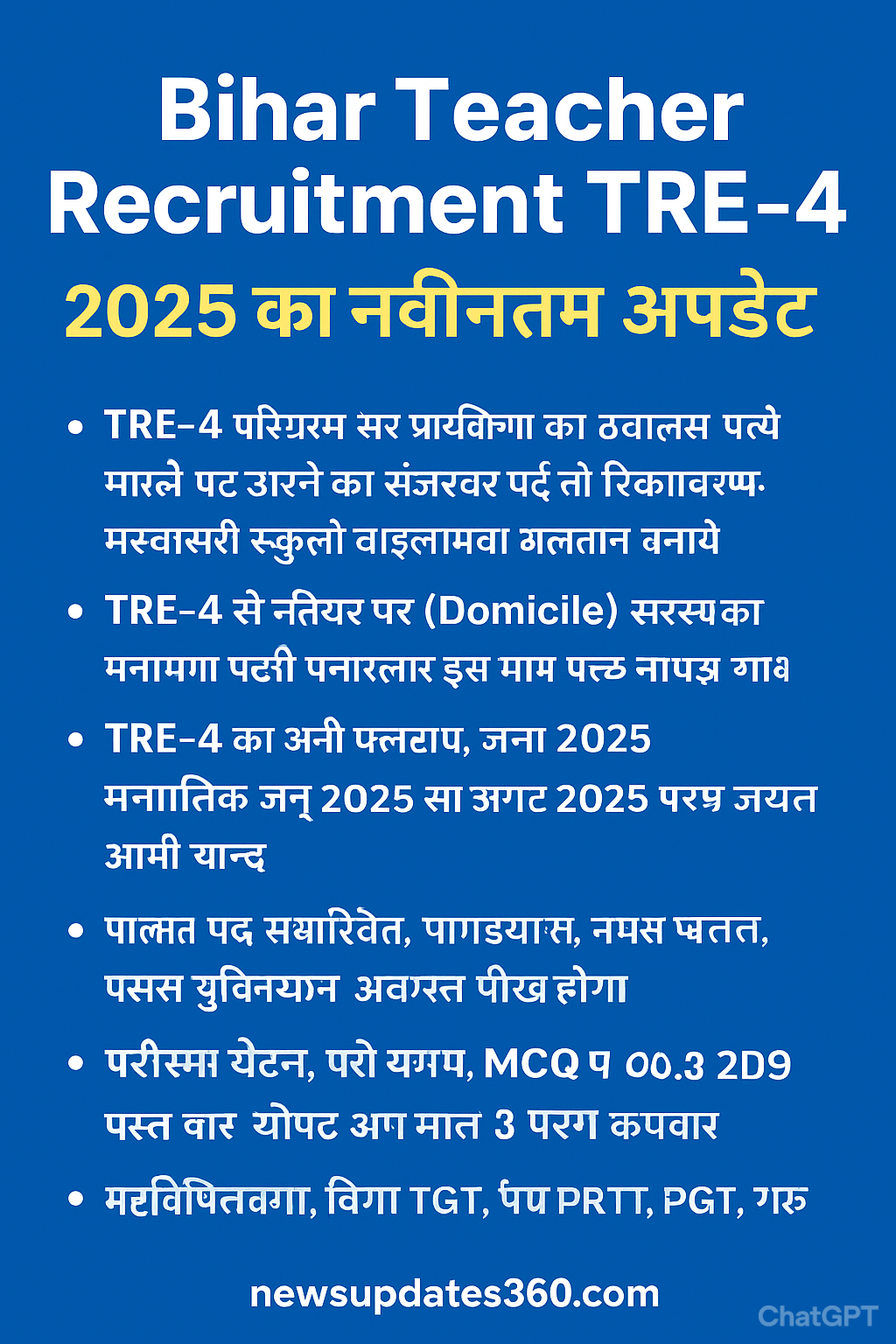 Bihar Teacher Recruitment