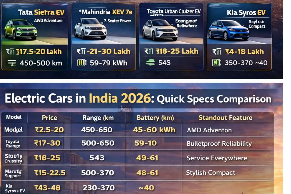 Electric Cars Launching in India