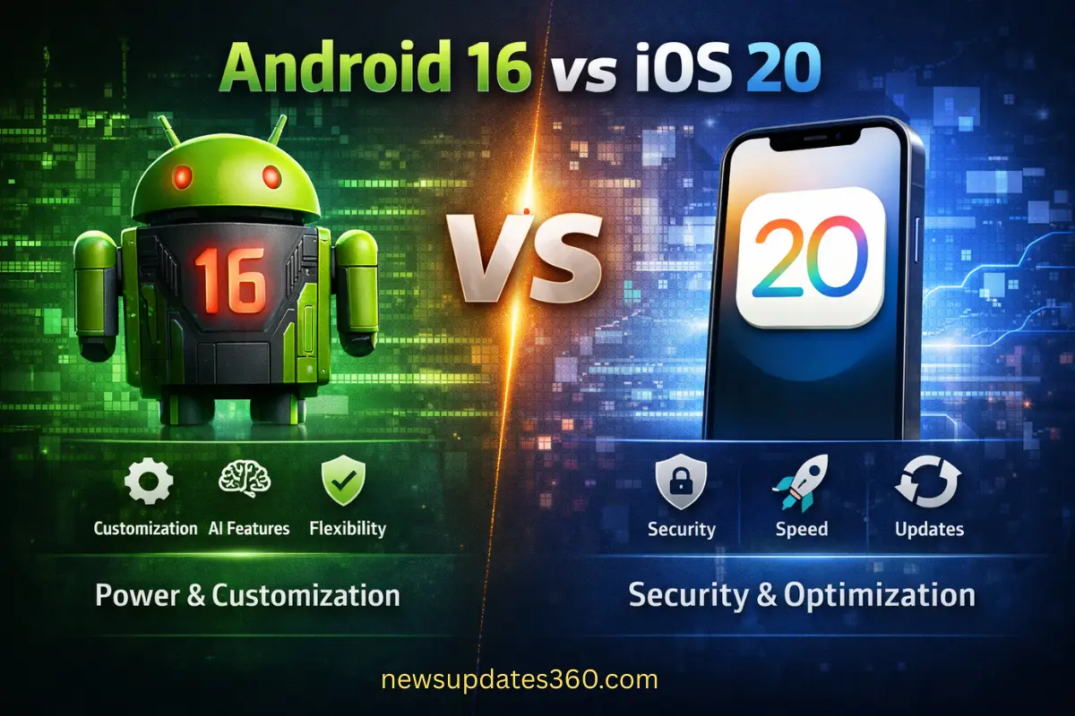 Android 16 vs iOS 20