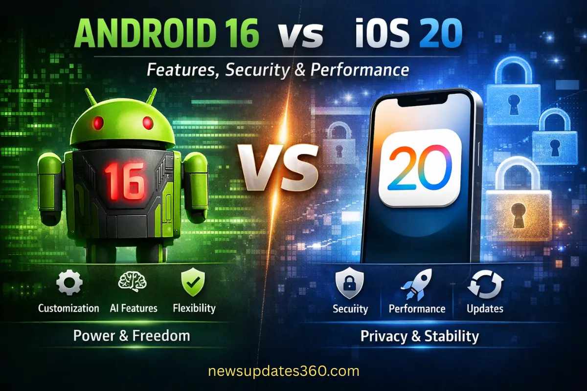 Android 16 vs iOS 20