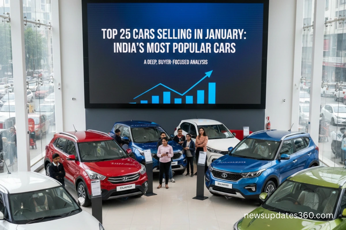 Top 25 Cars Selling in January