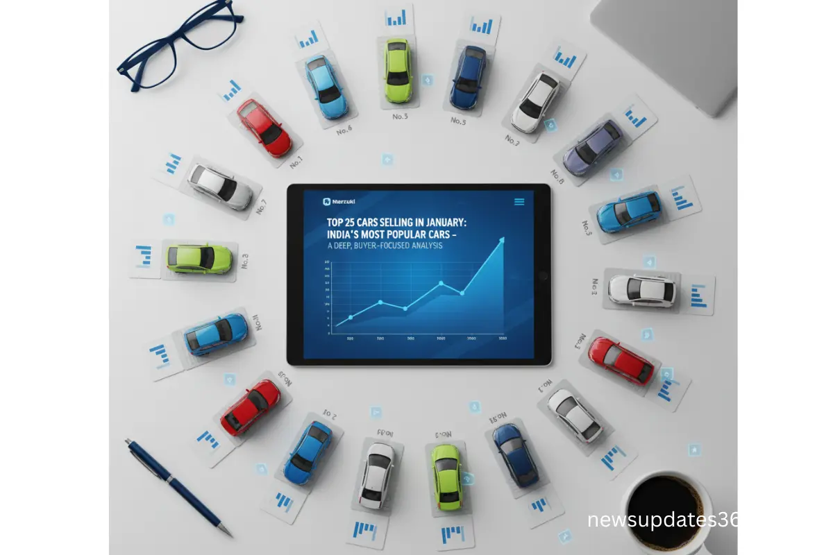 Top 25 Cars Selling in January